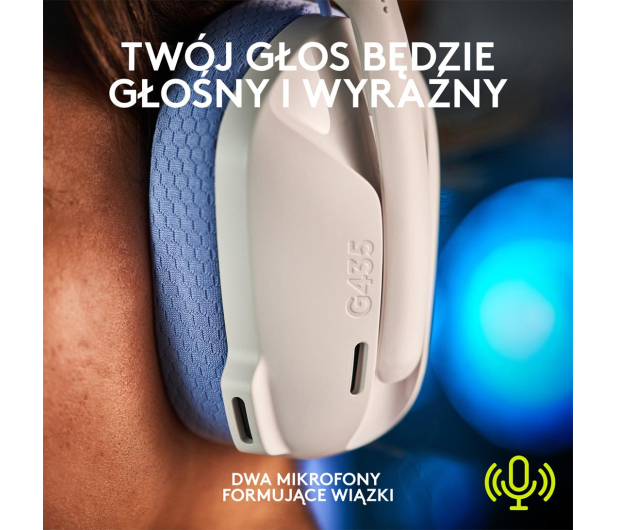 LOGITECH Sluch. Gam. Bezpez. Logitech G435 Blue 981-001062 - 680424 - zdjęcie 10